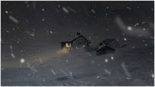 Loud Blizzard somewhere in Norway┇Howling Wind & Blowing Snow