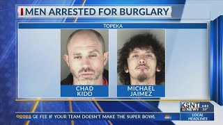 2 arrested for breaking into north Topeka home