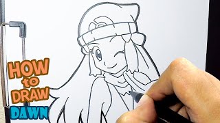 How to Draw Dawn From Pokemon