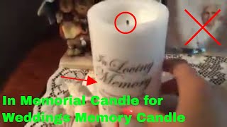 ✅ How To Use In Memorial Candle for Weddings Memory Candle Review