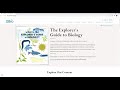 The Explorer's Guide To Biology Instructional Video