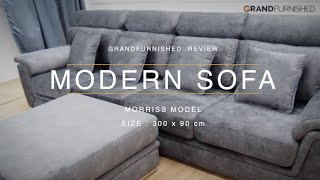 โซฟาสไตล์โมเดิร์นนั่งสบายเบาะนุ่มผ้าลื่นเย็นสบาย / Modern Sofa