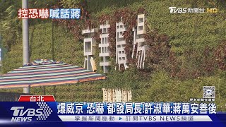 爆威京「恐嚇」都發局長! 許淑華:蔣萬安善後｜TVBS新聞 @TVBSNEWS01