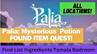 Palia Mysterious Potion Tamala Bedroom found Quest