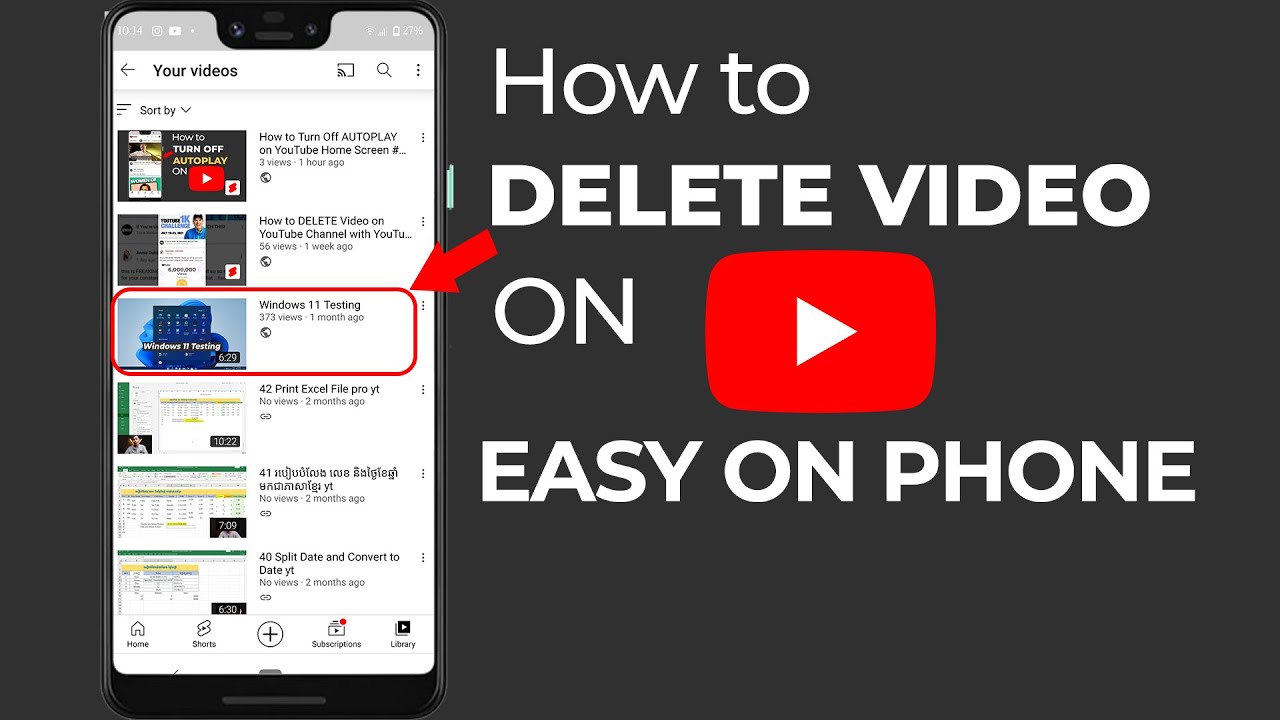 How To Delete Video On Youtube Easy Way On Mobile Shorts Youtube How To Delete Video On Youtube Easy Way On Mobile Shorts Youtube