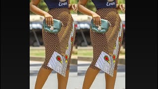 How To Cut & Sew An High Waist Stylish Pencil Skirt ( Details)