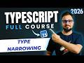TypeScript Tutorial #35 - Type Narrowing in TypeScript