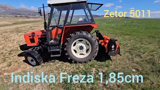 Frezanje Zetor 5011 Indiska Freza AGRIONA Tiller 185cm