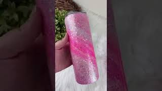 Making a Pink Milky Way Tumbler #Shorts #SmallBusiness