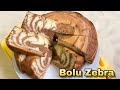 RESEP PALING MUDAH BIKIN BOLU ZEBRA | LEMBUT DAN ENAK