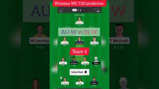 AU-W vs IN-W T20 dream11 prediction team,india vs australia women's dream11 prediction, in-w vs au-w