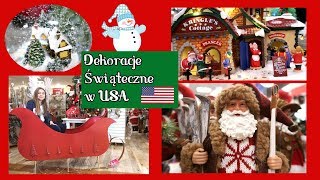 NAJPIĘKNIESZE DEKORACJE ŚWIĄTECZNE w USA / Home Goods i Michaels / IDZIEMY NA ZAKUPY