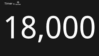 18000 Second Countup Timer