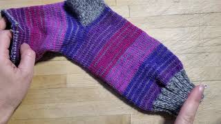 Tutoriel Tricot - Chaussettes sur mini-circulaires - #3 Pointes (wedge toe)