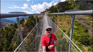 Would you cross this HIGH bridge in ANDORRA? | Tibetan Bridge