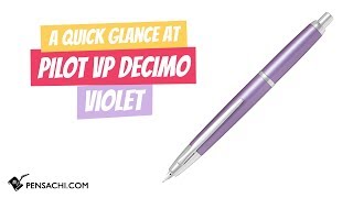 Overview of Pilot Vanishing Point Decimo Violet 18K Gold nib Fountain Pen by Pensachi.com