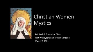 Women Christian Mystics