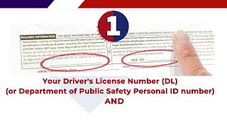 Tracking your voter registration by Mail is easy as 1-2-3! V3