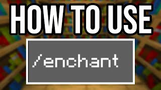 How To Use /Enchant Command In Minecraft PS4/Xbox/PE/Bedrock