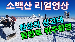 소백산 어의곡 환종주 / 리얼영상 / 역대급 상고대 / 여기가 바로 설국나라