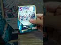 Opening one piece booster pack.