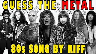 Guess The Song By Riff Rock \u0026 Metal 80s 🎶 Ultimate Rock \u0026 Metal Music Quiz