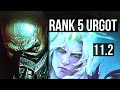 URGOT vs VIEGO (TOP) | Rank 5 Urgot, 300+ games | NA Master | v11.2