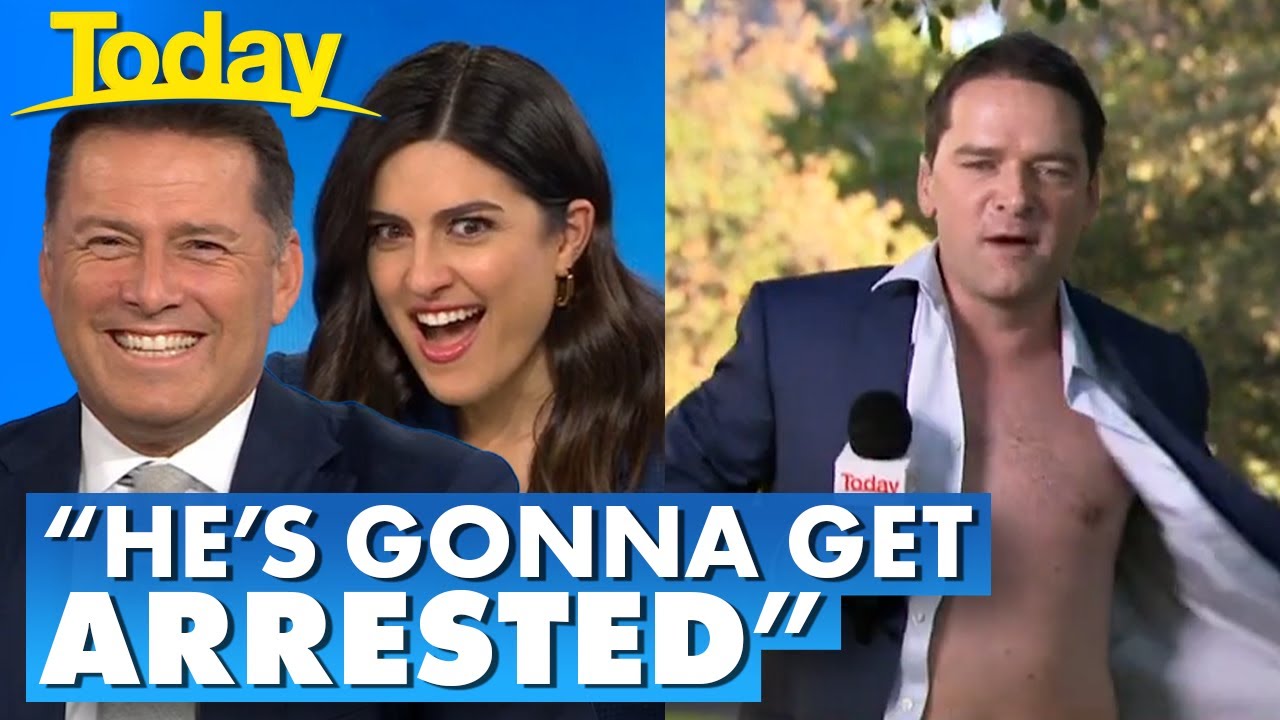 Reporter Strips Off To Prove A Point 🤣 | Today Show Australia - YouTube