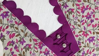 Latest and Beautiful Neck Design cutting and stitching | Pintucks Neck Design making |