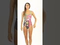 sporti granny sweater holiday tartan thin strap one piece swimsuit swimoutlet.com