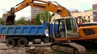 Máy đào xúc - รถขุด - Bagger - Koparki w akcji - Excavator in action - Łódź