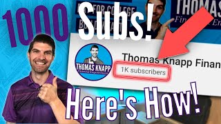 HOW TO GET 1000 SUBSCRIBERS on YouTube to GROW YOUR INFLUENCE! How to Grow a YouTube Channel