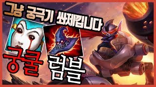 털보형) 22분에 17킬 6어시..★ 합류 싸움 개사기! 미드 감전 궁쿨감 럼블!