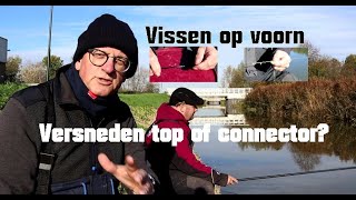 Vissen op voorn met een whip.