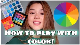 BEGINNERS GUIDE TO USING COLORFUL EYESHADOW - how to play with makeup