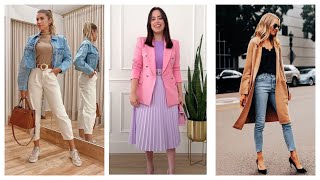 natural 50 to 60 Plus Aged Women's Casual outfits//Trendy and Beautiful Outfits for Old women's💞💕