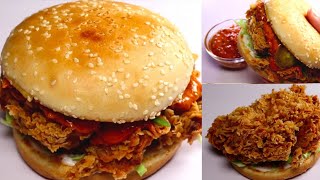 Moroccan Zinger Burger Kfc Style with Moroccan Sauce Recipe By Recipes of the World