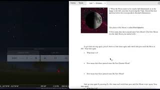 Directions for Motions of the Moon and Eclipses Lab using Stellarium