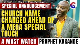 Exciting News: Prophet Kakande Announces New Church Name Ahead of November Prayer Meeting