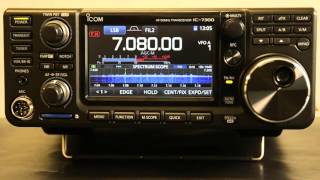 Icom HF+50MHzアマチュア無線用トランシーバー「IC-7300」 紹介動画　「リアルタイムスペクトラムスコープ+ウォーターフォール」