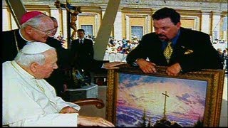 Thomas Kinkade In Rome - Meeting Pope John Paul II