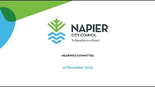 Resource Consent Hearing with Independent Commissioner 13 December 2024