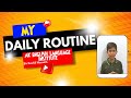 Daily Routine in English | Presentation | Sir Kashif Hussain