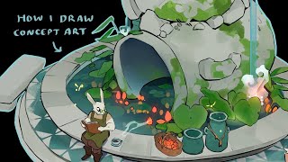 Designing a Fountain | My Concept Art Process