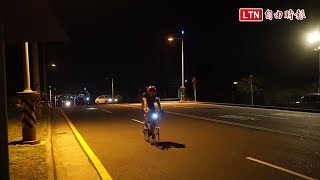 大肚藍色公路夜景超美 卻不時上演汽機車爭道畫面