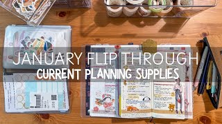 HOBONICHI PLANNERS:  January Flip Through + Current Planner Supplies