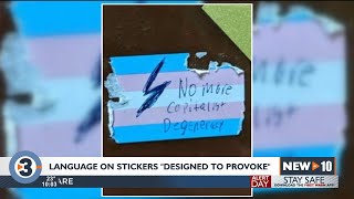 UW-Madison officials acknowledge stickers with 'language designed to provoke'