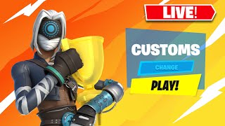 🔴 LIVE FORTNITE CUSTOMS FOR VBUCKS PRIZES! 🎁 SCRIMS FASHION SHOW WITH VIEWERS EU CHAPTER 6