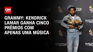 Grammy: Kendrick Lamar ganha cinco prêmios com apenas uma música | CNN NOVO DIA