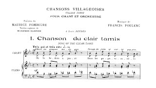 Francis Poulenc - Chansons villageoises [With score]